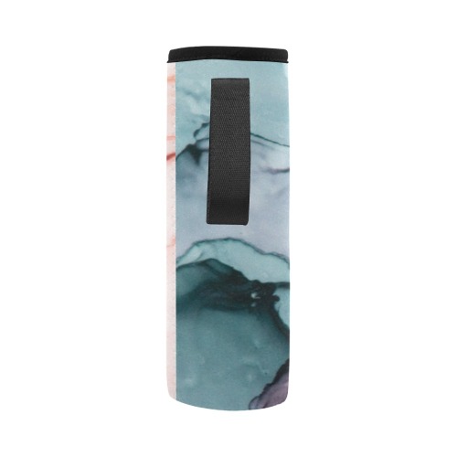 Alcohol ink colors PML 01 Neoprene Water Bottle Pouch/Large