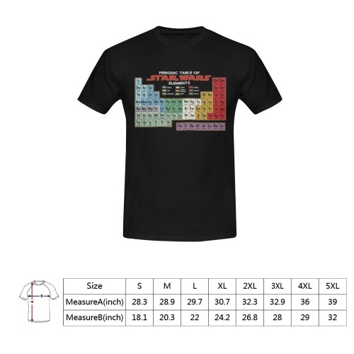 table Men's T-Shirt in USA Size (Front Printing Only)