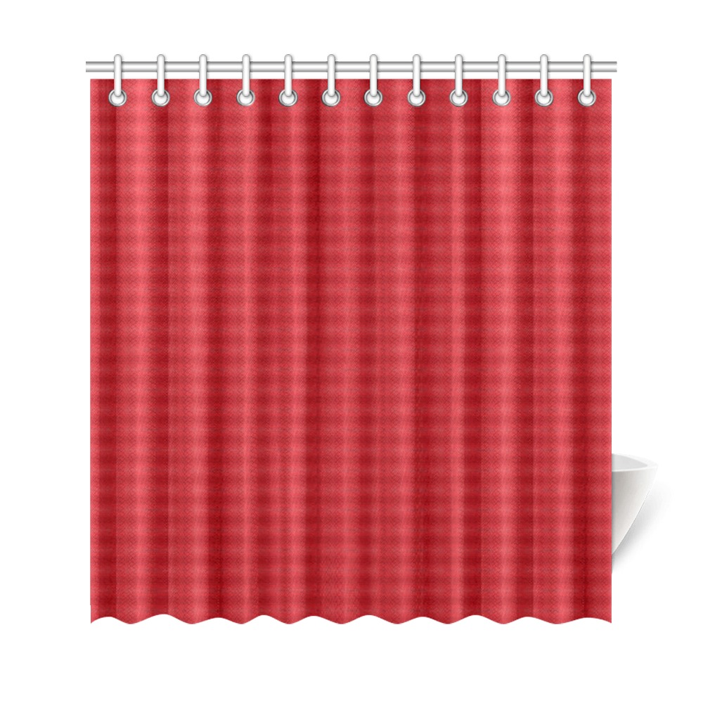 red repeating pattern Shower Curtain 69"x72"