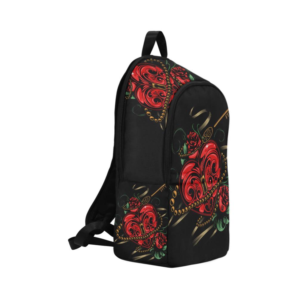 Key To My Heart Fabric Backpack for Adult (Model 1659)