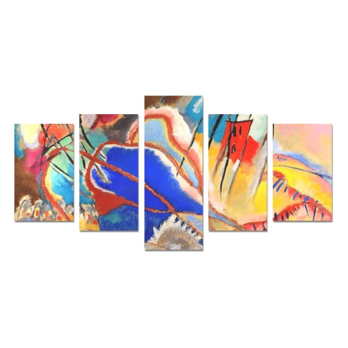 Wassily Kandinsky-Improvisation No. 30 (Cannons) Canvas Print Sets C (No Frame)