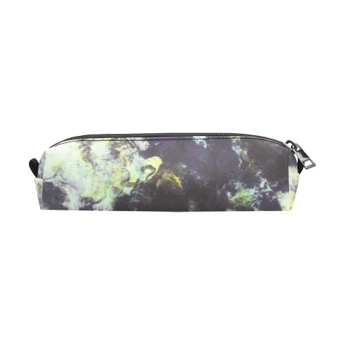 Green and black colorful marbling Pencil Pouch/Small (Model 1681)