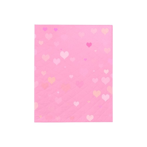 PinkHearts Quilt 40"x50"