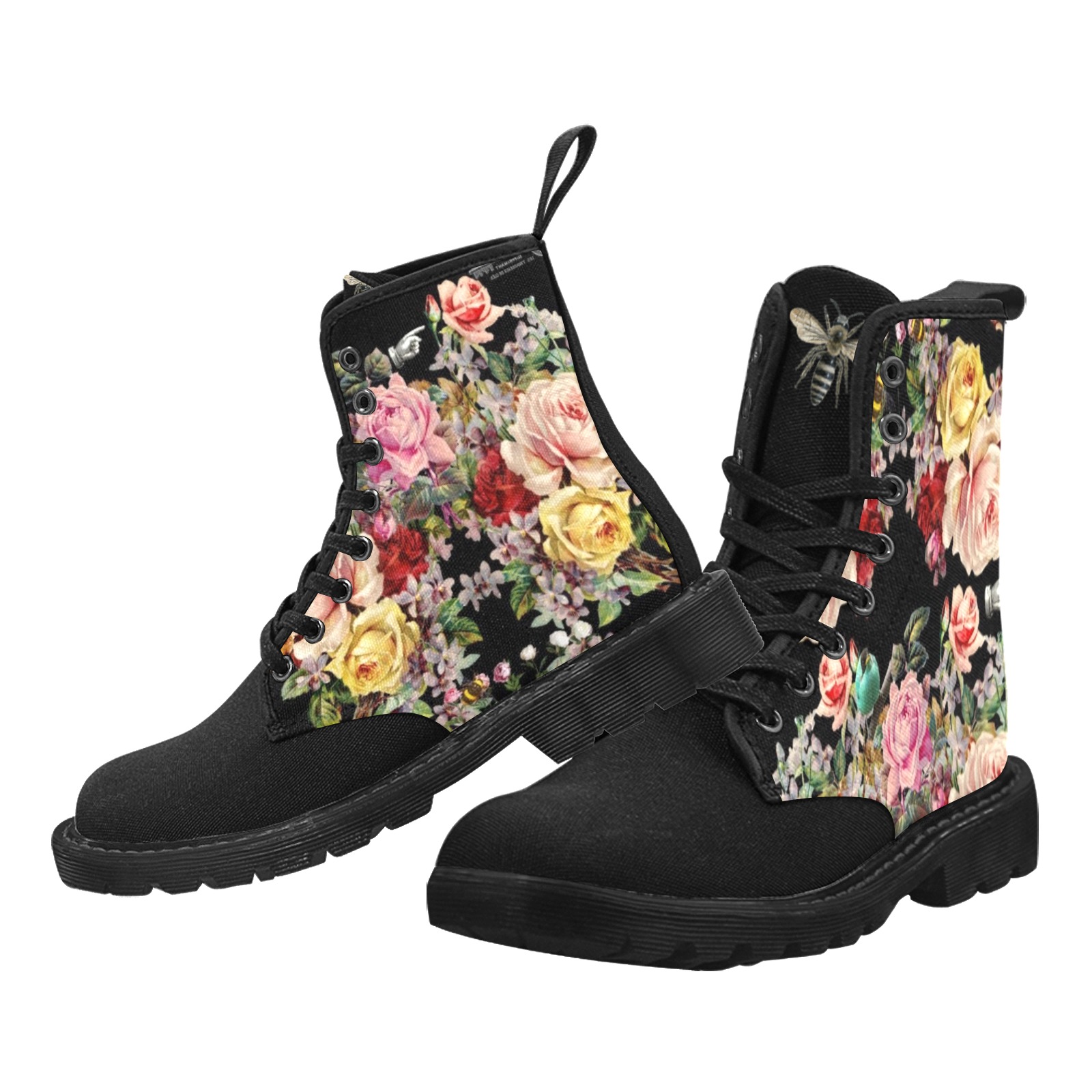 Nuit des Roses Kim Martin Boots for Women (Black) (Model 1203H)
