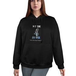 Pointing Hand Gun Black Women's All Over Print Hoodie (Model H61)