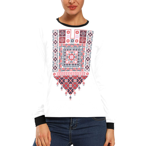Tatreez 78 Women's All Over Print Long Sleeve T-shirt (Model T51)