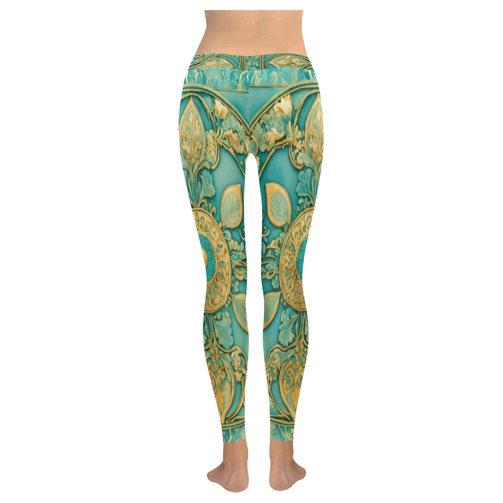 Futuristic beautiful Abstract Collectable Fly Women's Low Rise Leggings (Invisible Stitch) (Model L05)