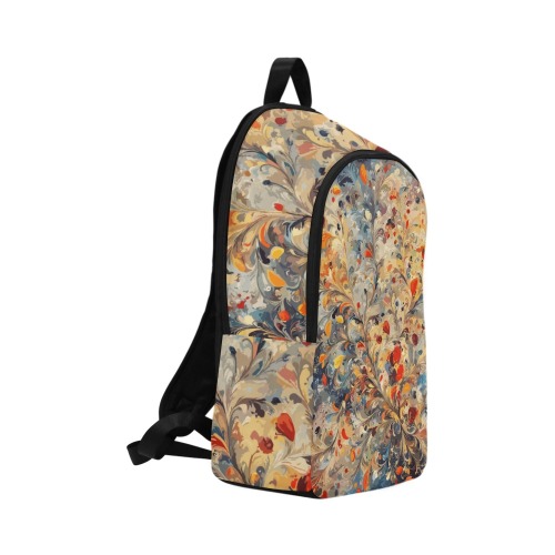 Charming floral ornament. Elegant decorative art Fabric Backpack for Adult (Model 1659)