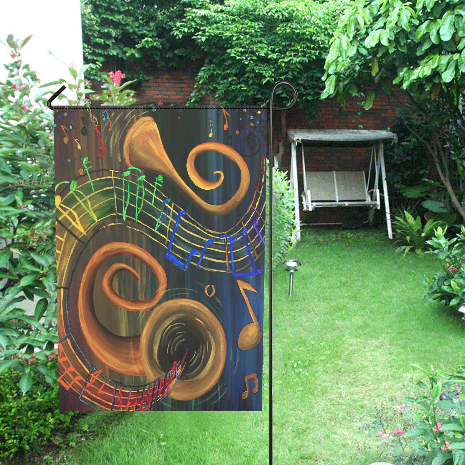 The ART of Music Garden Flag 12‘’x18‘’(Twin Sides)