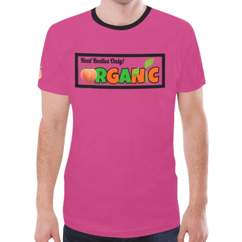 Pink T-Shirt New All Over Print T-shirt for Men (Model T45)