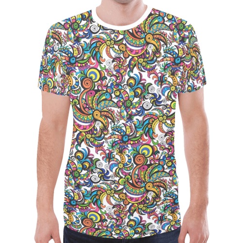 Apocalyptic Parrots New All Over Print T-shirt for Men (Model T45)