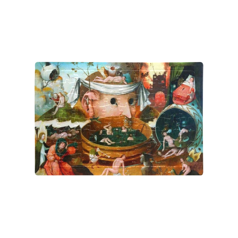 Hieronymus Bosch-The Vision of Tondal A4 Size Jigsaw Puzzle (Set of 80 Pieces)