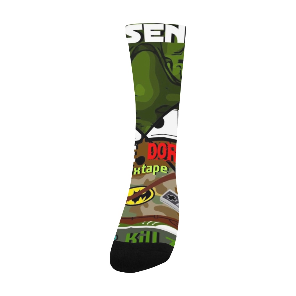 esk zombies sox Men's Custom Socks