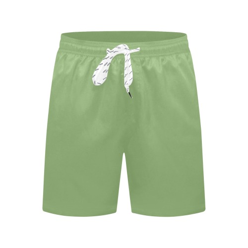 color asparagus Men's Mid-Length Beach Shorts (Model L51)