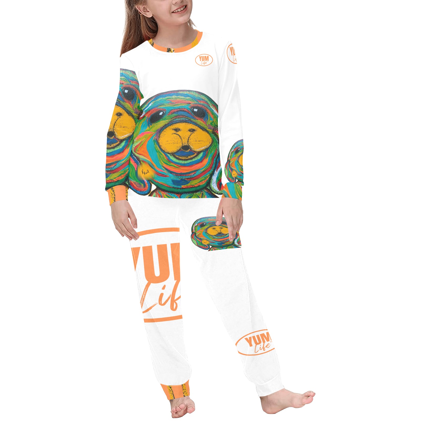 Girls Merlyn PJ by YUMLife Kids' All Over Print Pajama Set
