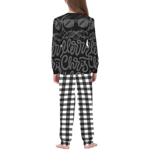 black beard kids bw buff Kids' All Over Print Pajama Set