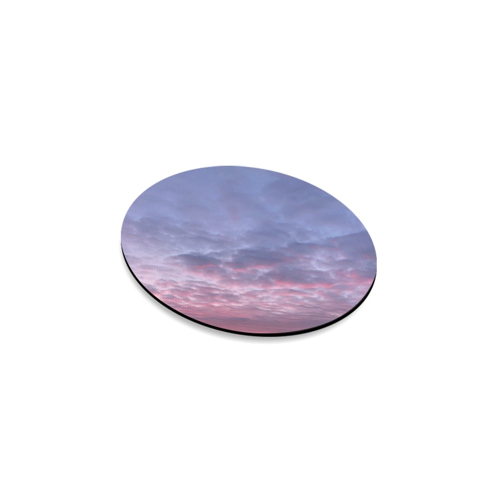 Morning Purple Sunrise Collection Round Coaster