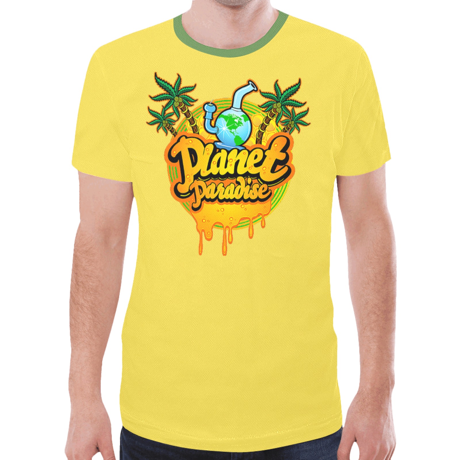 Planet Paradise New All Over Print T-shirt for Men (Model T45)