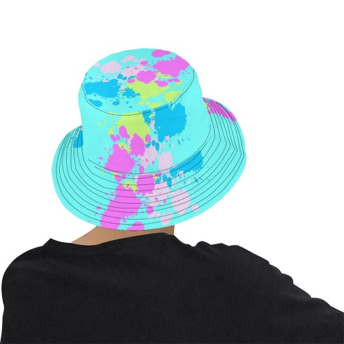 Splash My World All Over Print Bucket Hat for Men