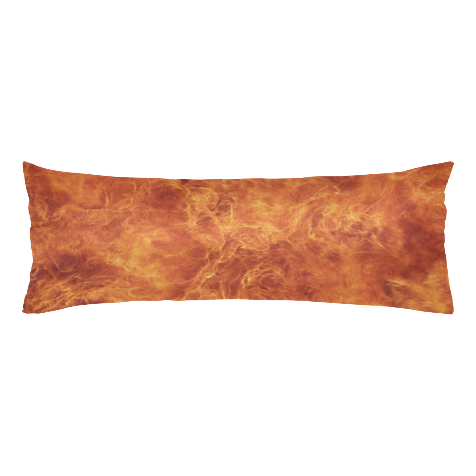 Orange Fire Texture Body Pillow Case 20" x 54" (Two Sides)