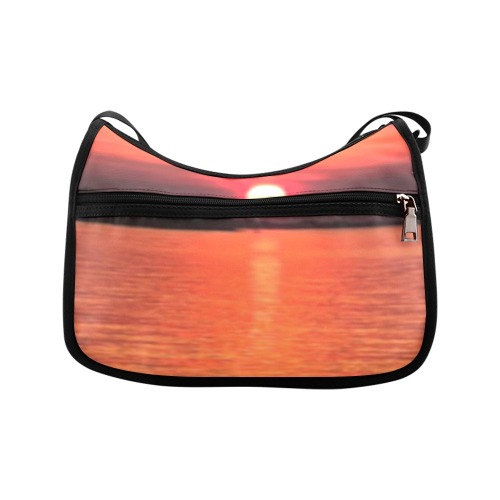 Lady Pink Sunset Collection Crossbody Bags (Model 1616)