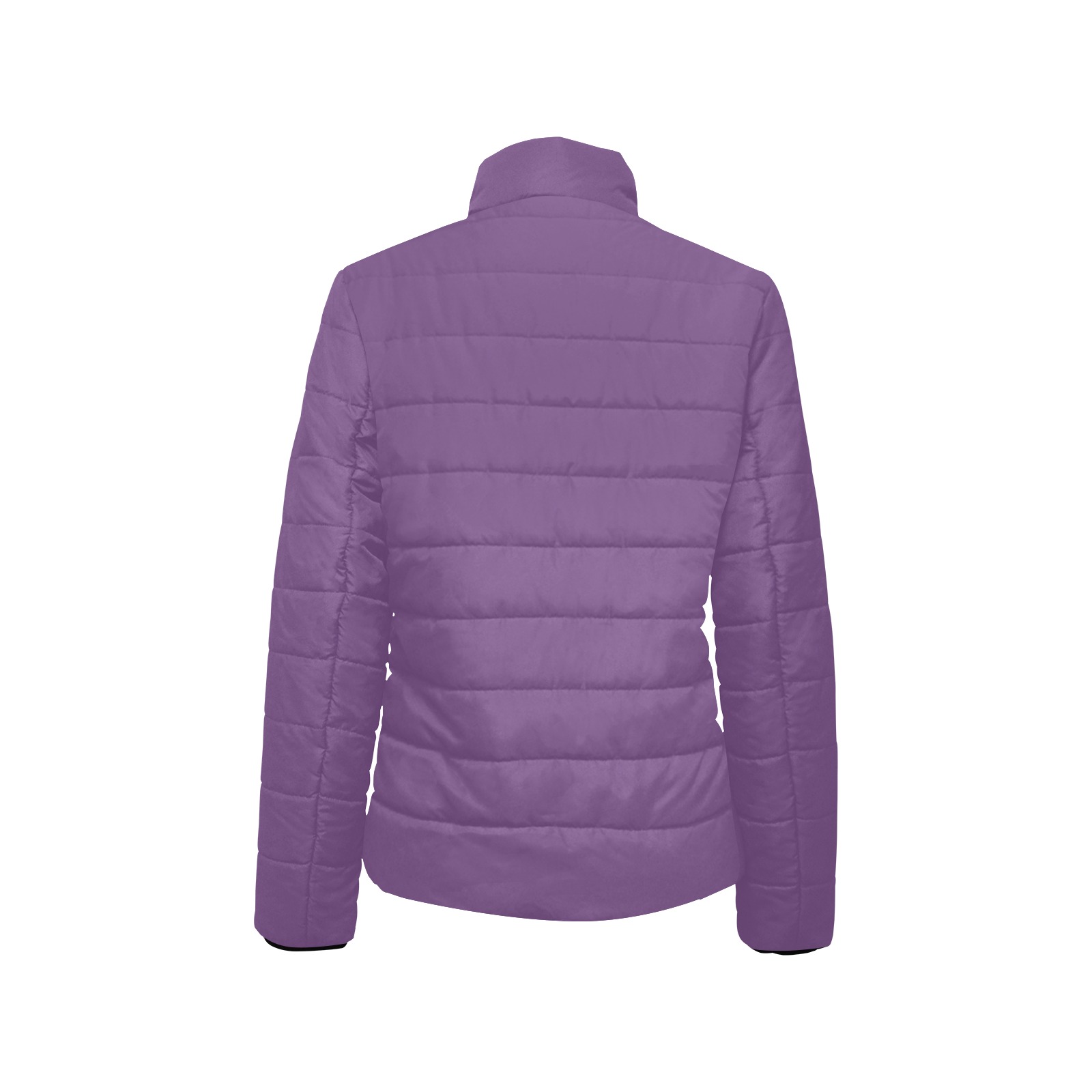 color purple 3515U Women's Stand Collar Padded Jacket (Model H41)
