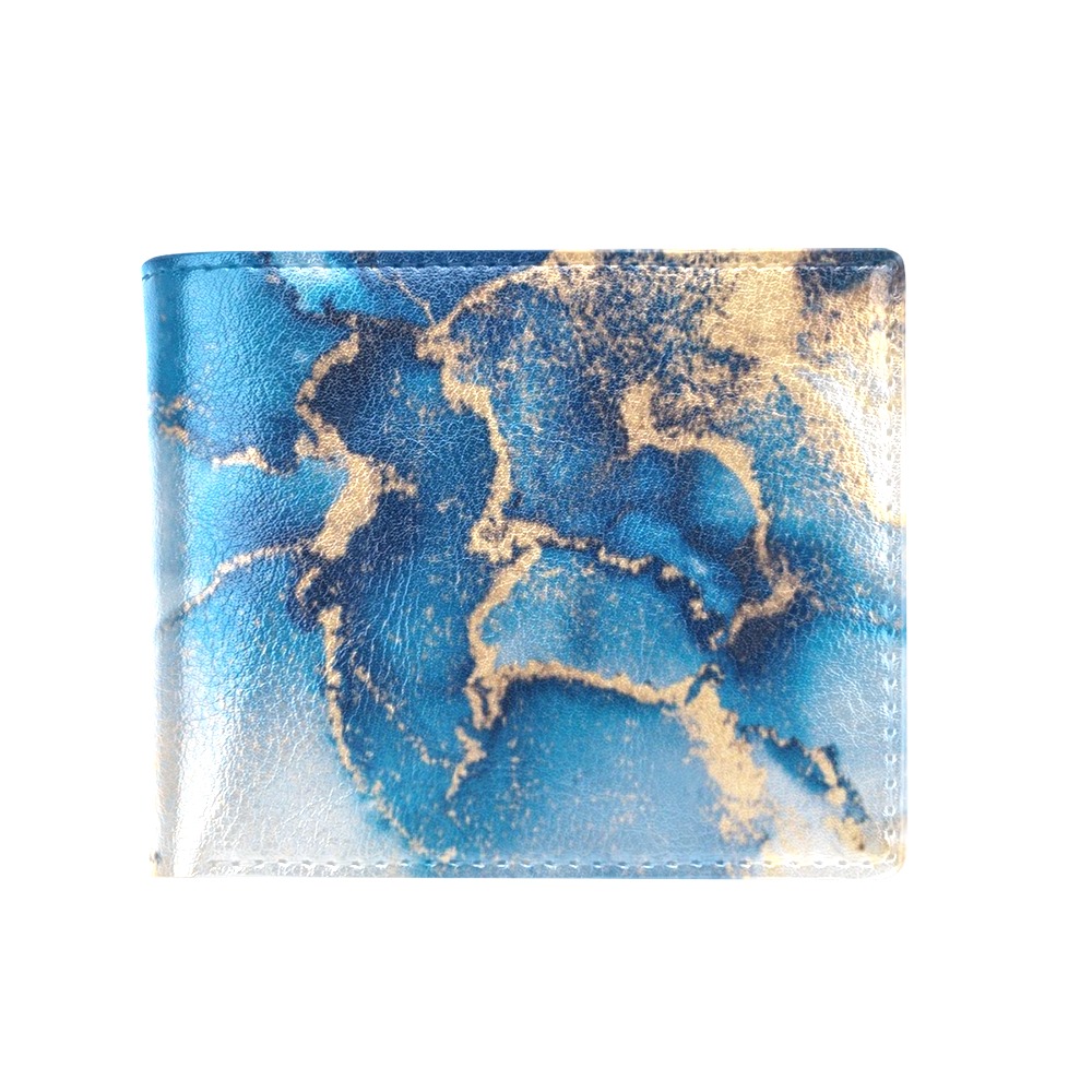 Marble-painting-exquisite-abstract-GBW Bifold Wallet with Coin Pocket (Model 1706)