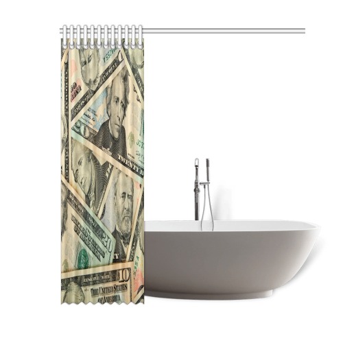 US PAPER CURRENCY Shower Curtain 60"x72"