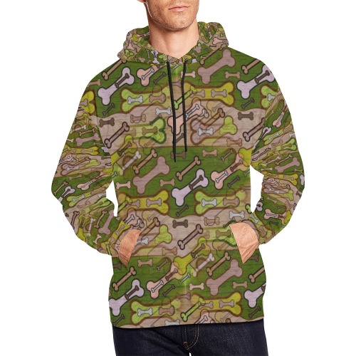Bones by Nico Bielow All Over Print Hoodie for Men (USA Size) (Model H13)