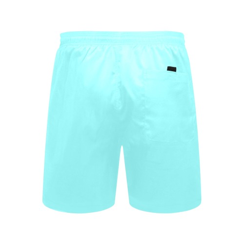 color ice blue Men's Mid-Length Beach Shorts (Model L51)