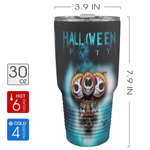 Happy Hello Ween 30oz Insulated Stainless Steel Mobile Tumbler