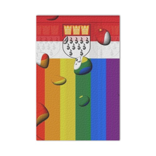 Cologne Pride Flag Pop Art by Nico Bielow Garden Flag 12‘’x18‘’(Twin Sides)