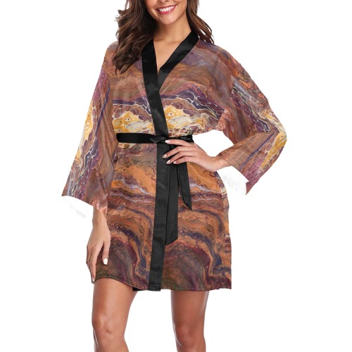 Liberation - A Prayer For The Overwhelmed - Long Sleeve Kimono Robe