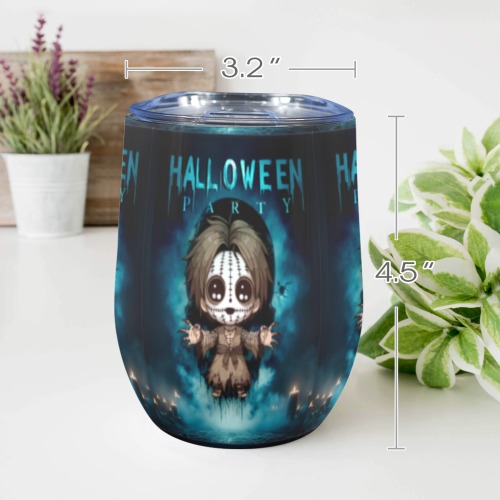 Happy Hello Ween 12oz Wine Tumbler