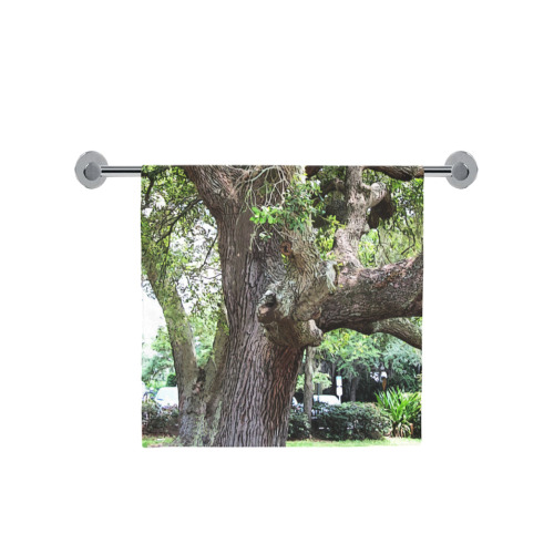 Oak Tree In The Park 7659 Stinson Park Jacksonville Florida Bath Towel 30"x56"