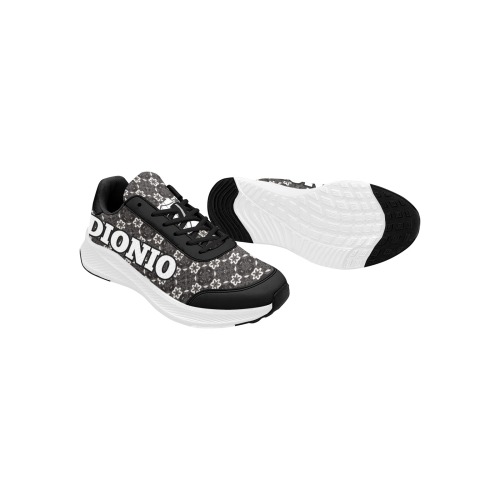 DIONIO - Black Classic Prep Sneakers ( Black Alt#1) Men's Mudguard Running Shoes (Model 10092)