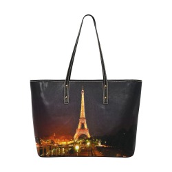 tower Chic Leather Tote Bag (Model 1709)