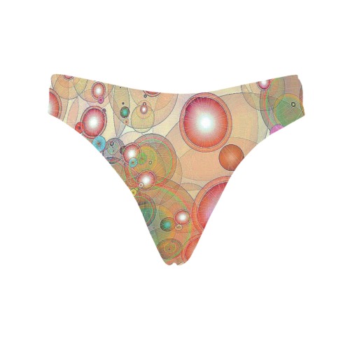 pastel bubbles Women's All Over Print Thongs (Model L30)