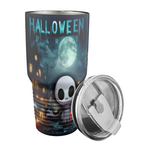 Happy Hello Ween 30oz Insulated Stainless Steel Mobile Tumbler