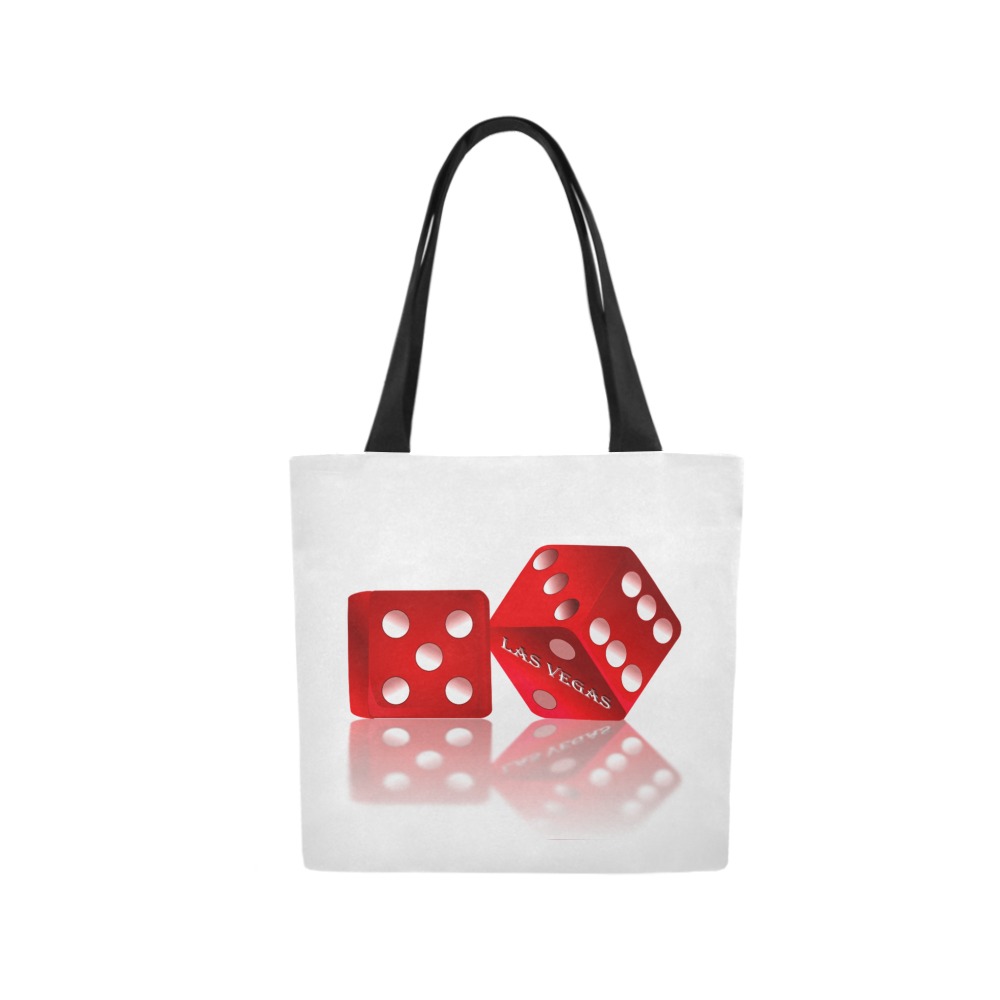 Las Vegas Craps Dice Canvas Tote Bag (Model 1657)