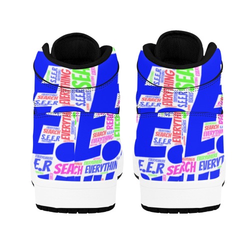 Running logo Shoes Unisex High Top Sneakers (Model 20042)