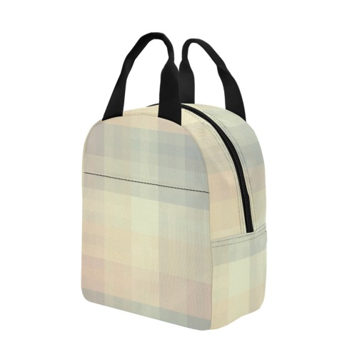 Candy Sweet Pastel Pattern Checkers Zipper Lunch Bag (Model 1720)