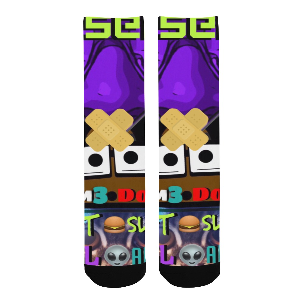 esk aliens sox Men's Custom Socks