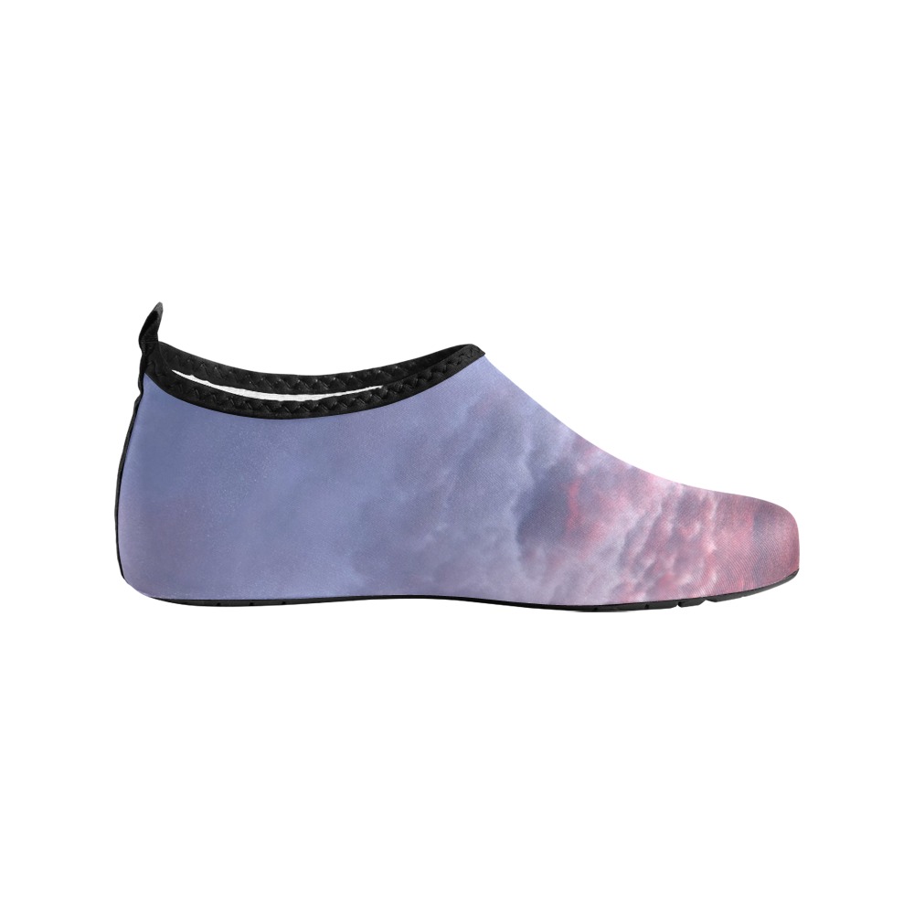 Morning Purple Sunrise Collection Men's Slip-On Water Shoes (Model 056)
