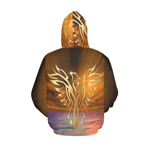 Phoenix Rising All Over Print Hoodie for Women (USA Size) (Model H13)