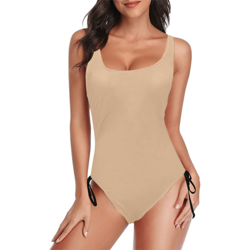 fashion Drawstring Side One-Piece Swimsuit (Model S14)