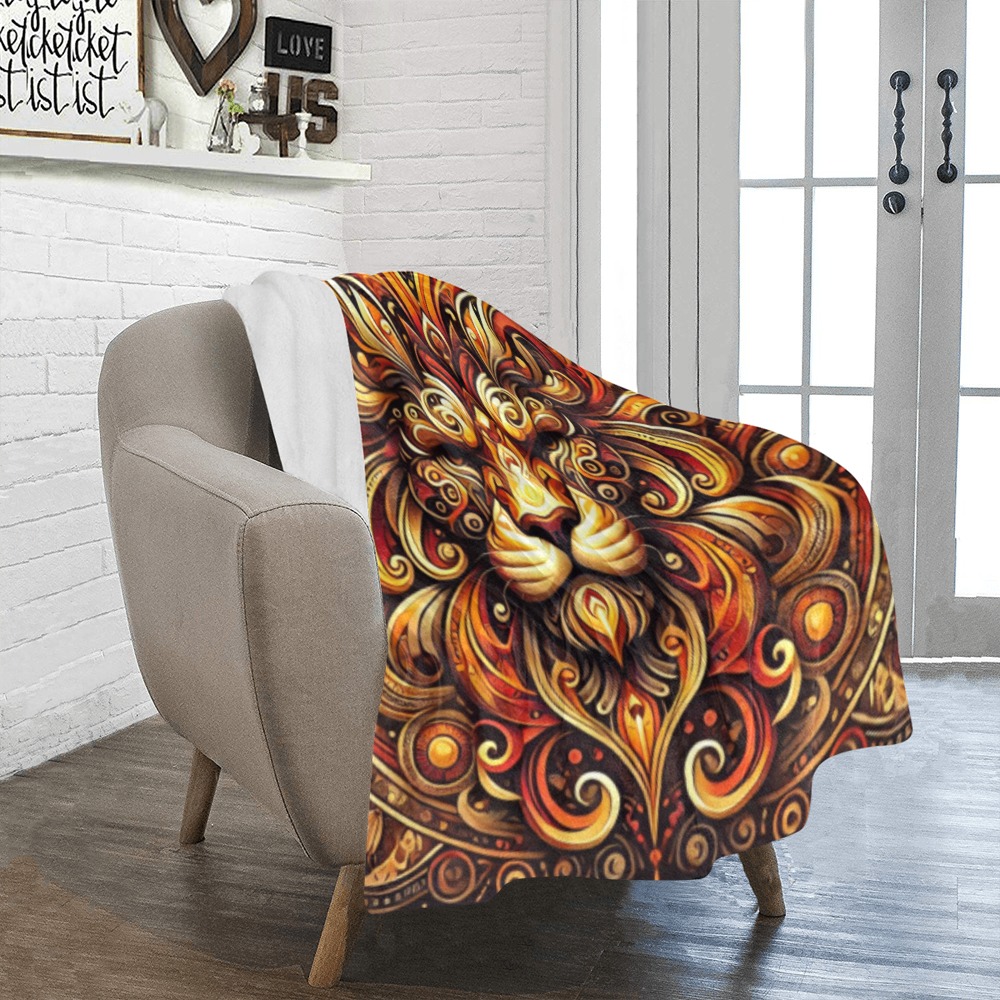 Lion Magical Rug Ultra-Soft Micro Fleece Blanket 40"x50"