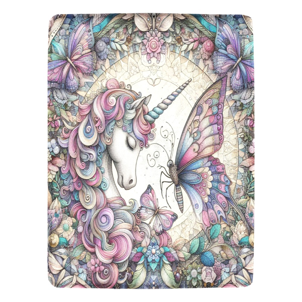 Fleur Indigine Rouge Ultra-Soft Micro Fleece Blanket 60