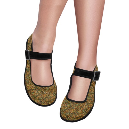 Golden look Mila Satin Women's Mary Jane Shoes (Model 4808)