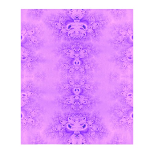 Purple Lilacs Frost Fractal 3-Piece Bedding Set